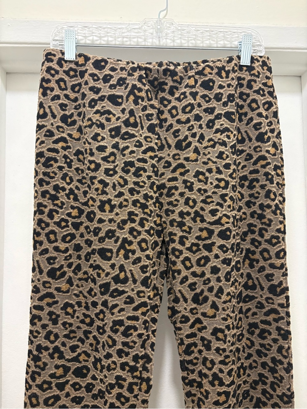 Z Supply Nova Jacquard Leopard Flare Pants Women’s Size XL Boho,Grunge,90’s - Picture 4 of 12